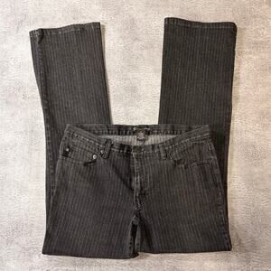 Vintage Pinstripe Polo Jeans Gray Bootcut Jeans